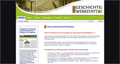 Desktop Screenshot of geschichtswerkstatt-goettingen.de
